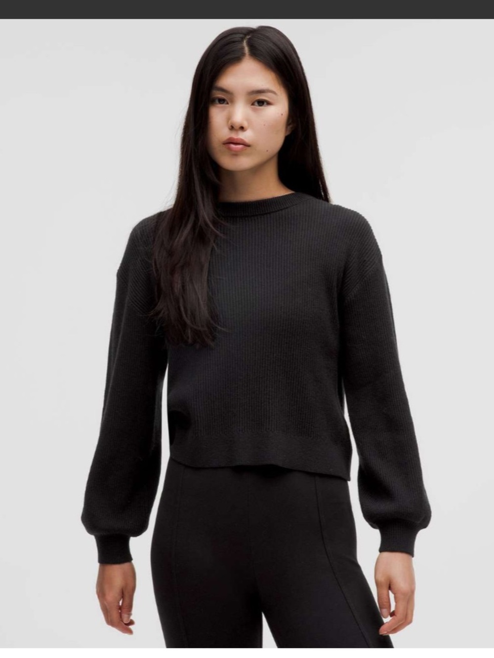 Lululemon Reversible Crossover Sweater in Black